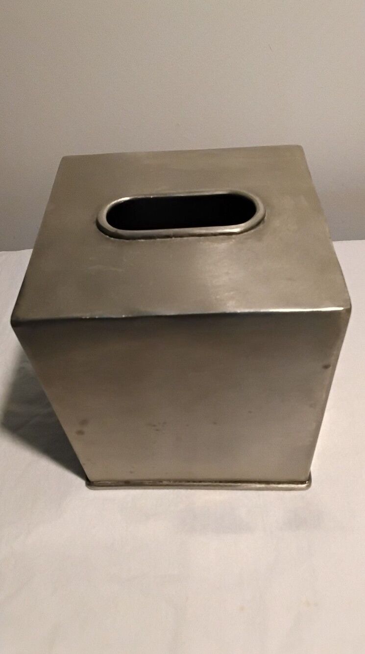 Kleenex Box Cover Vintage Pewter Small Size